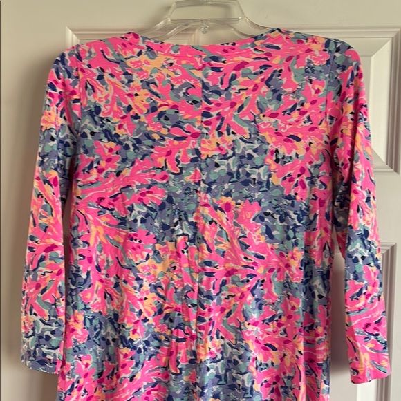 Lilly Pulitzer Bayan Dress in Multi Coco Coral Crab - Picture 5 of 8